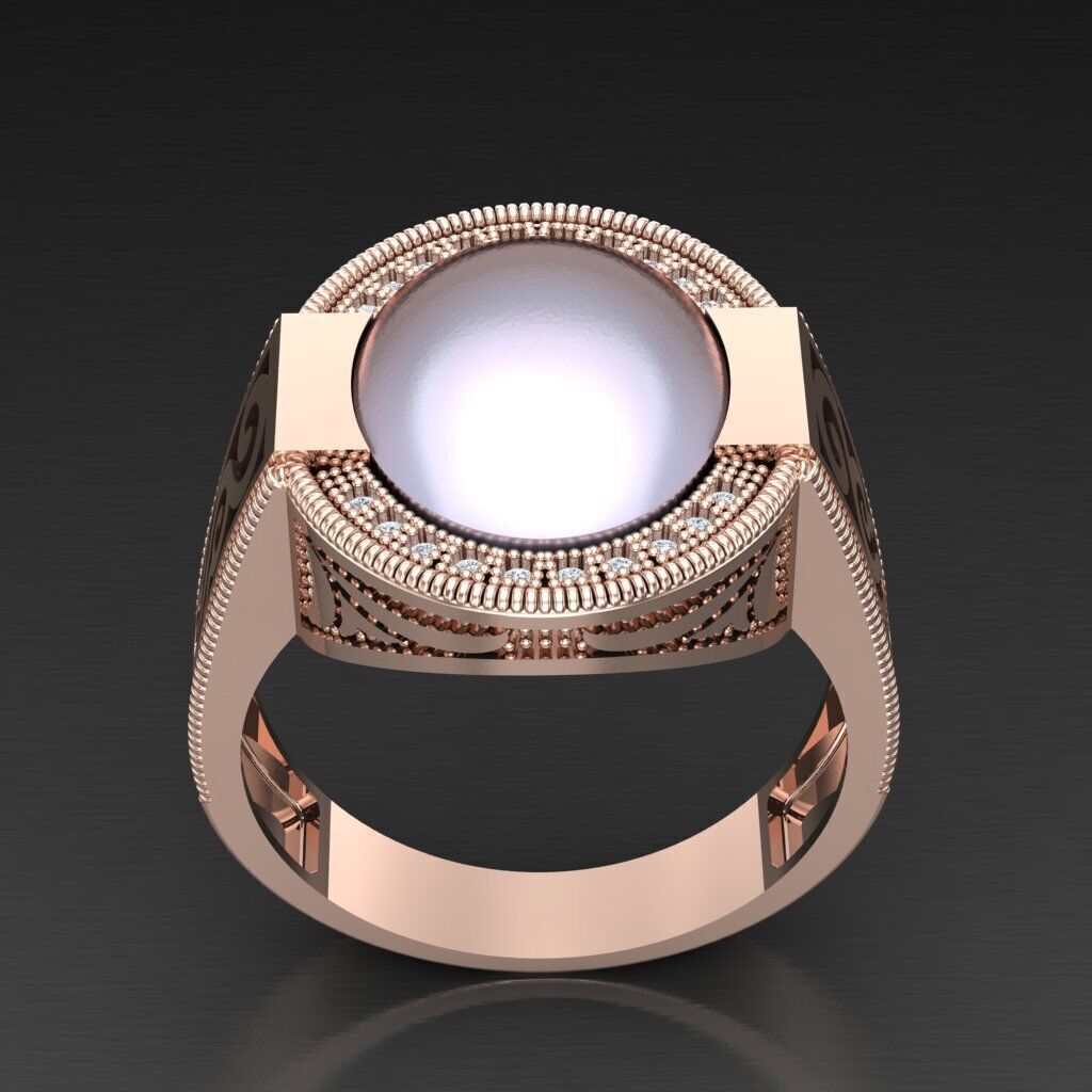 Man Ring New Design 3MR018 3D model_3