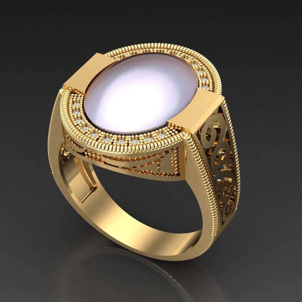 Man Ring New Design 3MR018 3D model_6