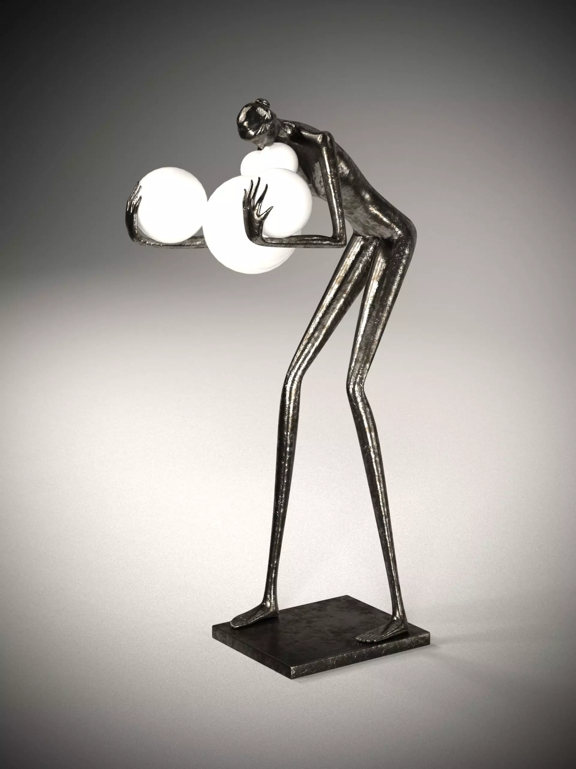 GLOBE SCUPLTURE 3D model_0