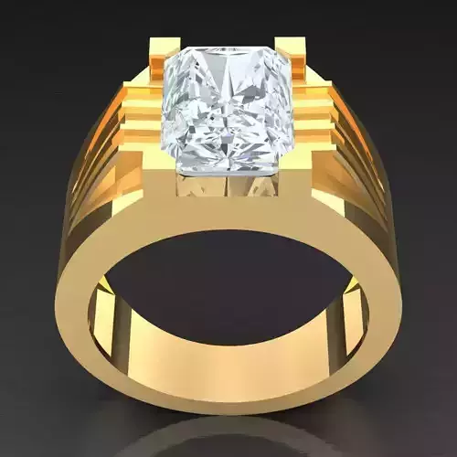Top Diamond Men Ring STL 3DM 2MR098