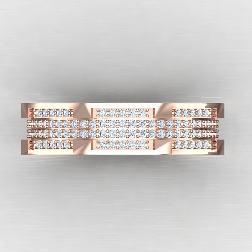 Top Diamond Men Ring STL 3DM 2MR095 3D print model_8