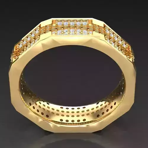 Top Diamond Men Ring STL 3DM 2MR095