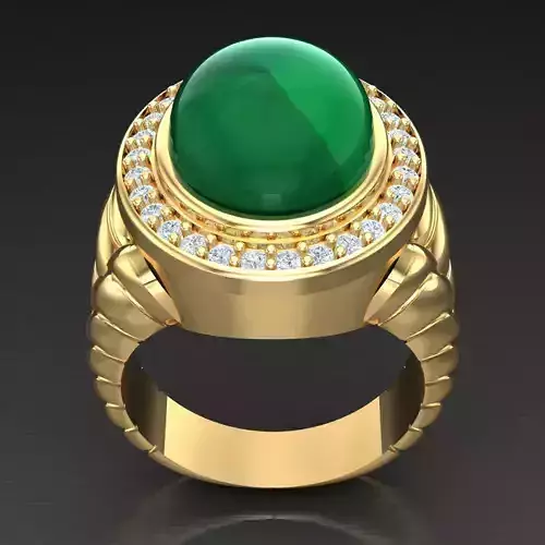 Top Diamond Men Ring STL 3DM 2MR093