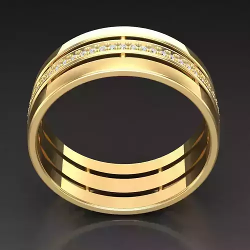 Top Diamond Men Ring STL 3DM 2MR092