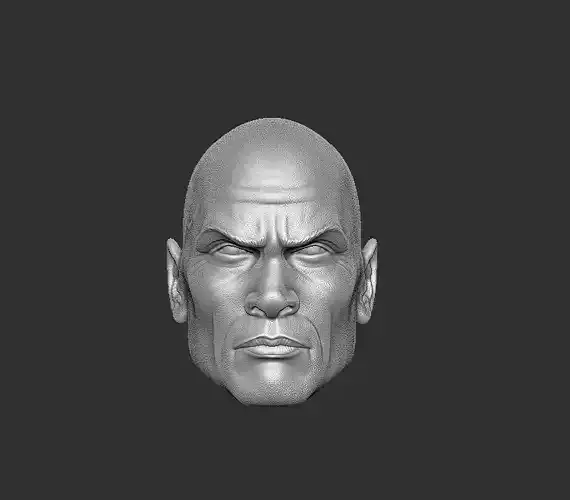 ONE12 Scale Head Dwayne Johnson