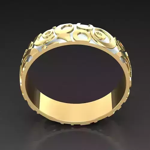 Top Diamond Men Ring STL 3DM 2MR090