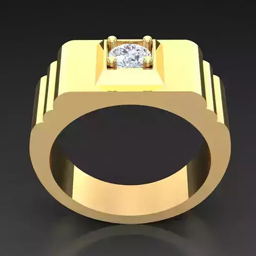 Top Diamond Men Ring STL 3DM 2MR088