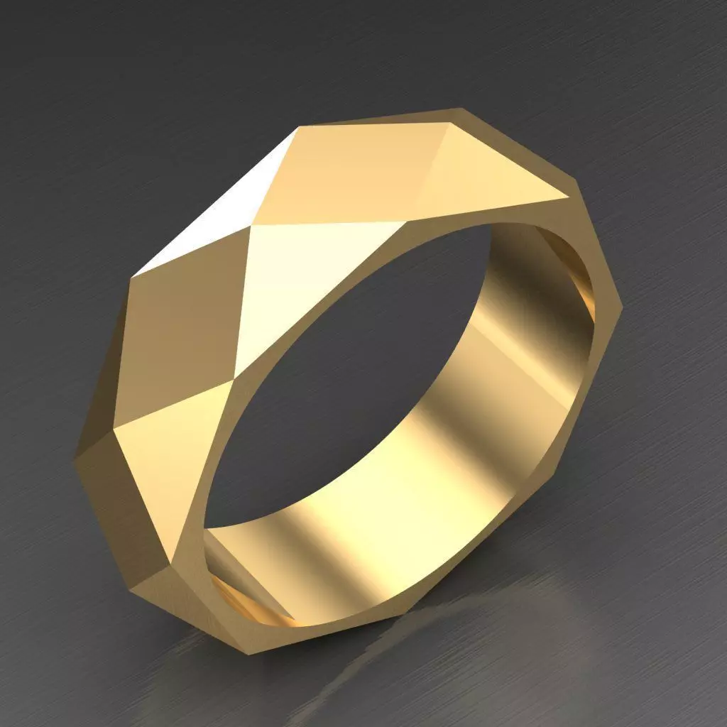 Popular Man Ring Jewelry 2MR096 3D model_0