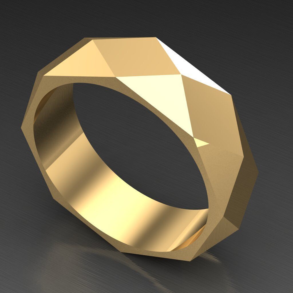Popular Man Ring Jewelry 2MR096 3D model_1