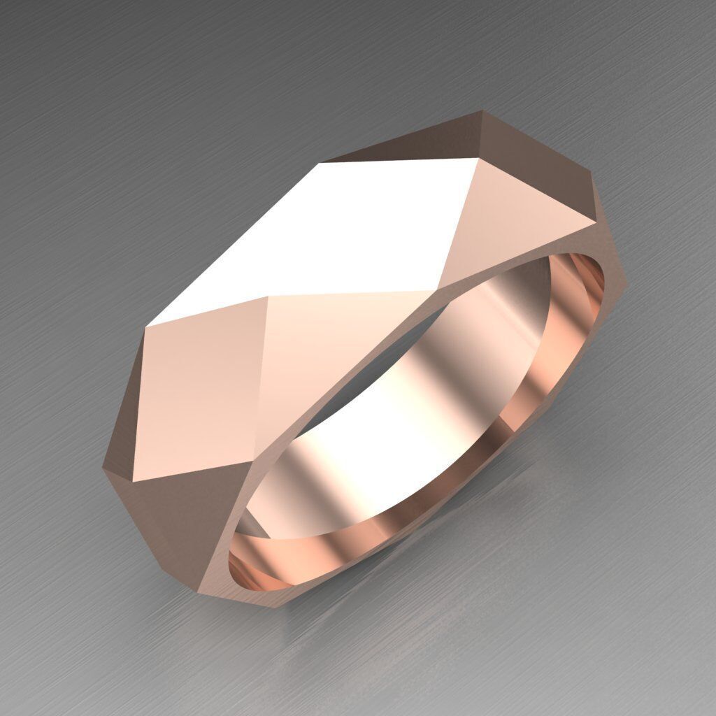Popular Man Ring Jewelry 2MR096 3D model_9