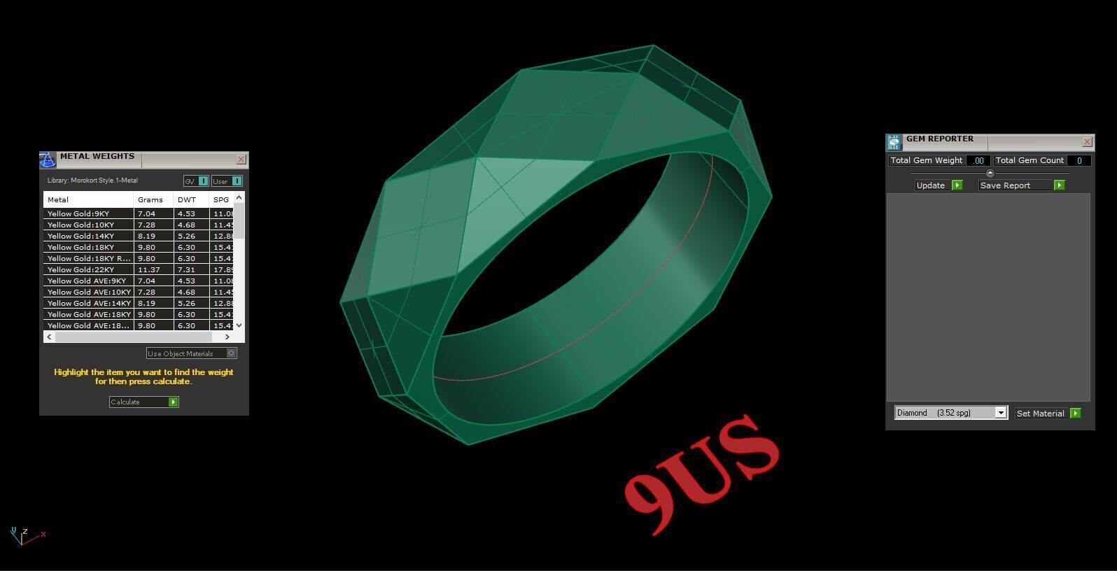 Popular Man Ring Jewelry 2MR096 3D model_2