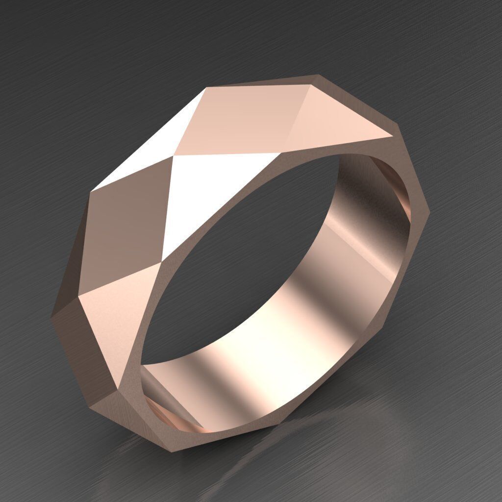 Popular Man Ring Jewelry 2MR096 3D model_3