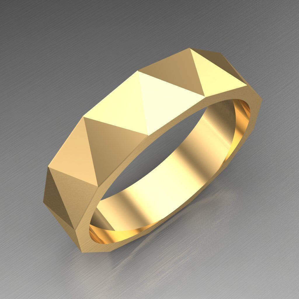 Popular Man Ring Jewelry 2MR094 3D model_10