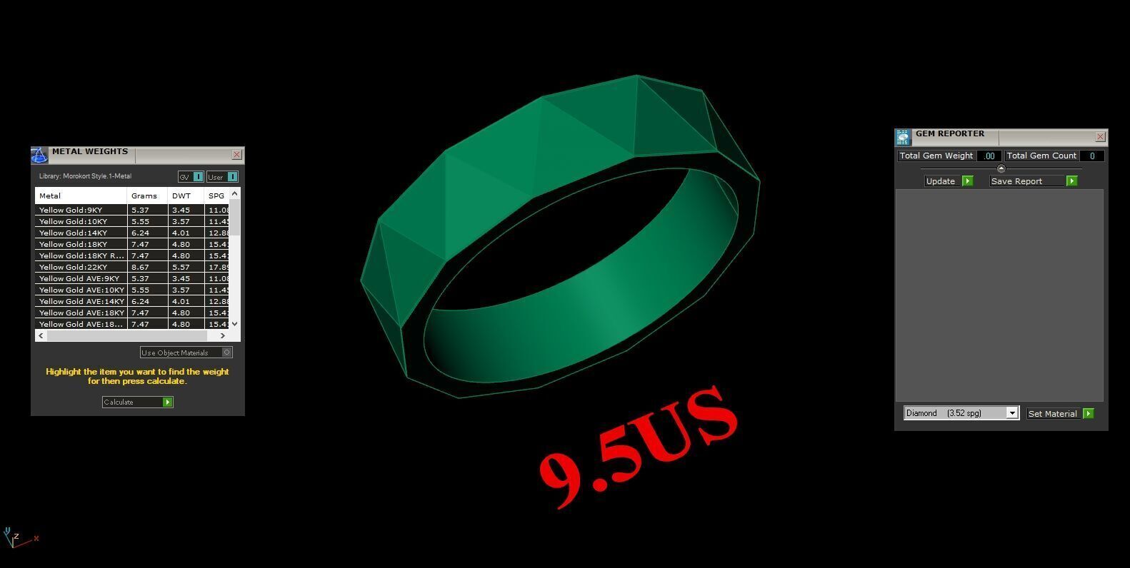 Popular Man Ring Jewelry 2MR094 3D model_2