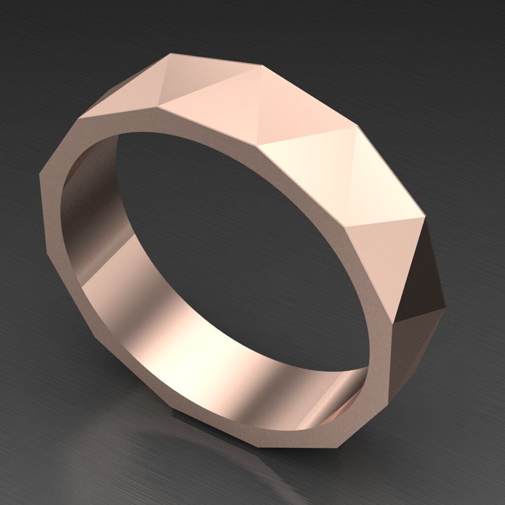 Popular Man Ring Jewelry 2MR094 3D model_6
