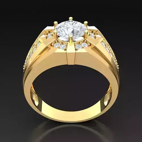 Top Diamond Men Ring STL 3DM 2MR084