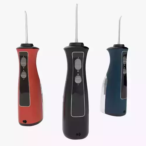 Modern Generic Water Flosser Oral Irrigator Low High Poly