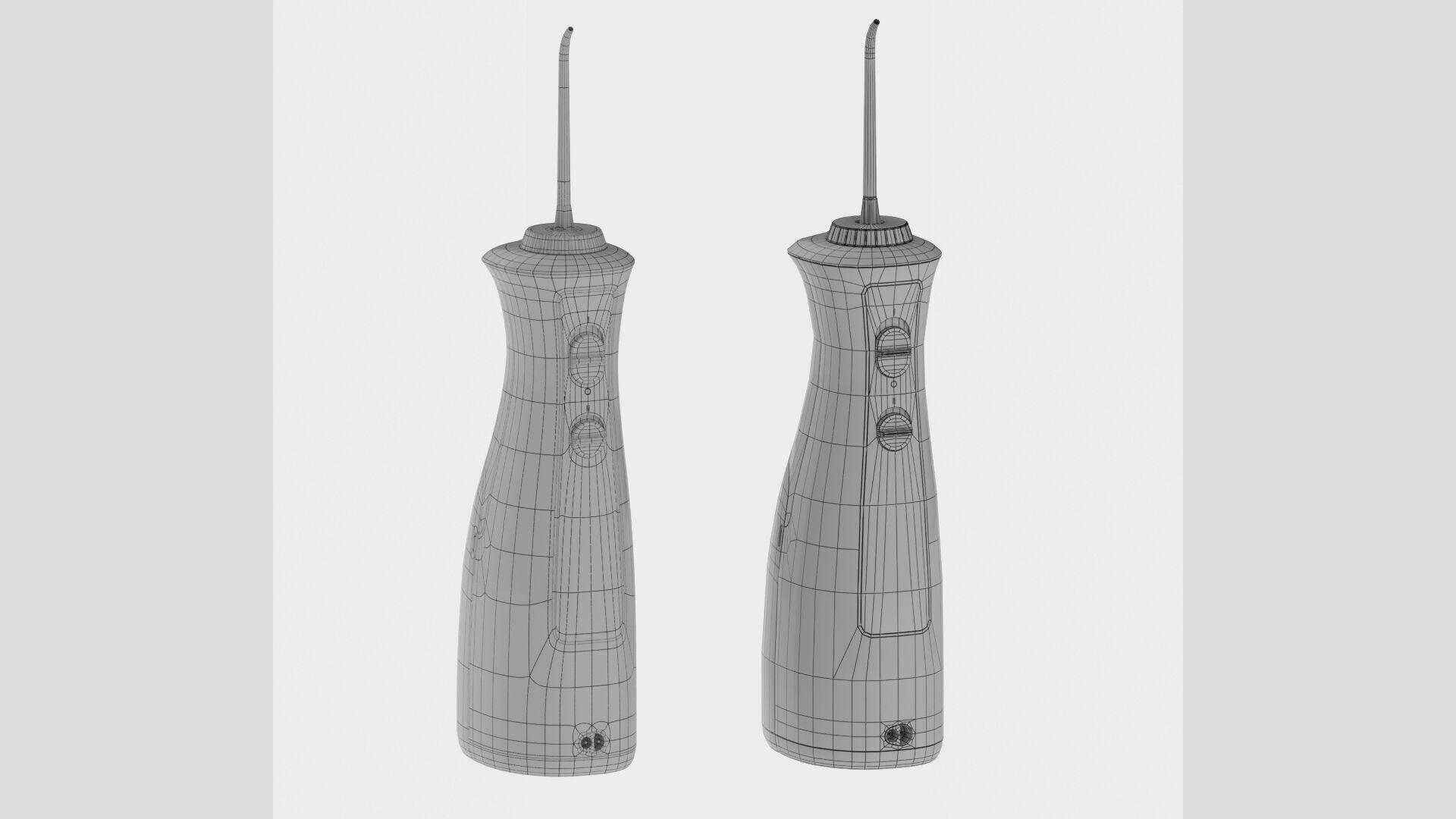 Modern Generic Water Flosser Oral Irrigator Low High Poly Low-poly 3D model_17