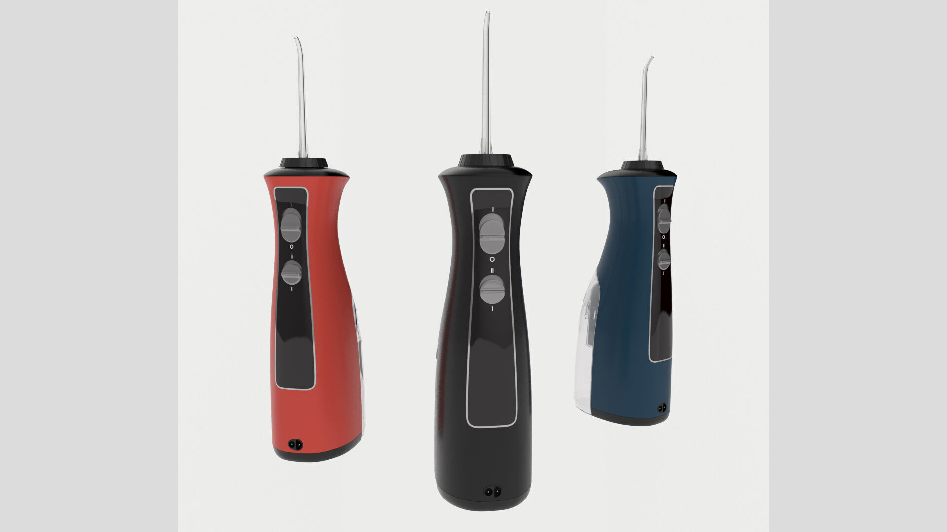 Modern Generic Water Flosser Oral Irrigator Low High Poly Low-poly 3D model_1