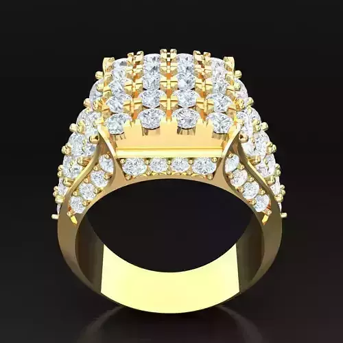 Top Diamond Men Ring STL 3DM 2MR080