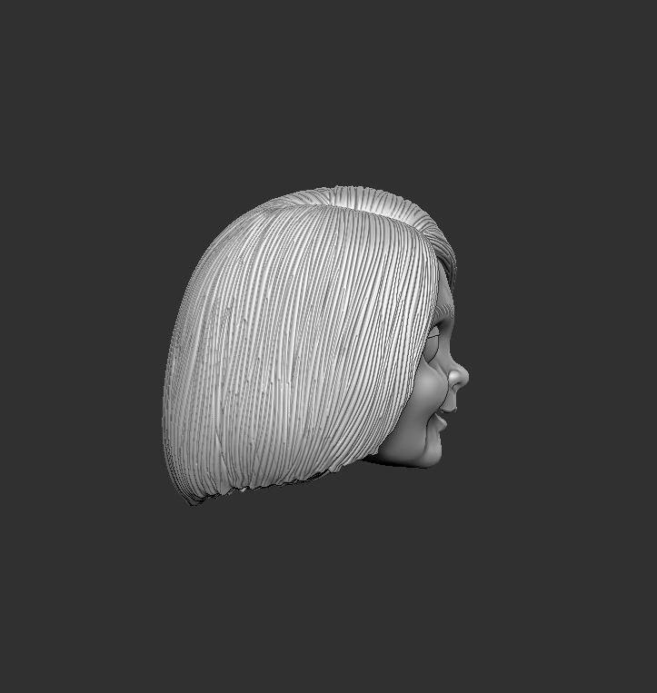 ONE12 Scale Head Chucky 3D print model_1