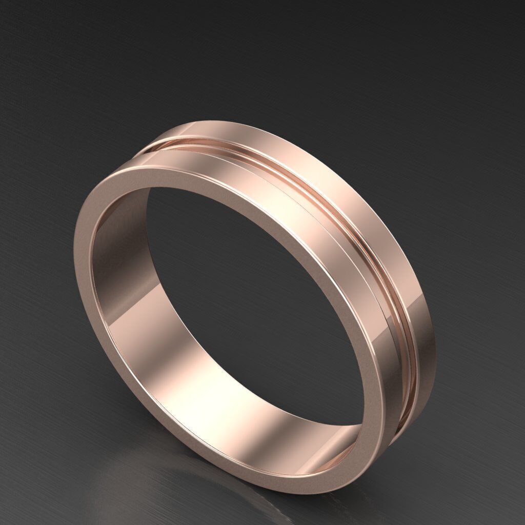 Top Diamond Men Ring STL 3DM 2MR073 3D print model_6