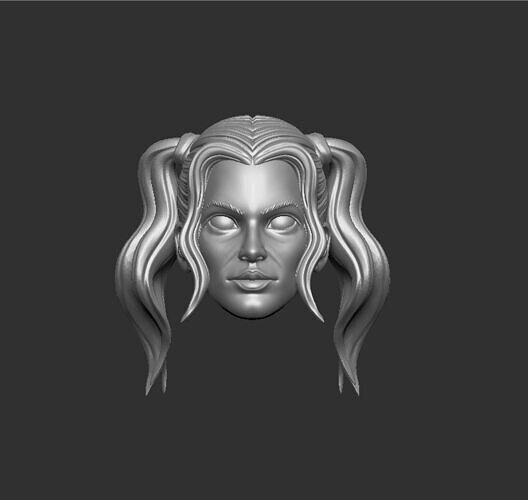 ONE12 Scale Head Harley Quinn 3D print model