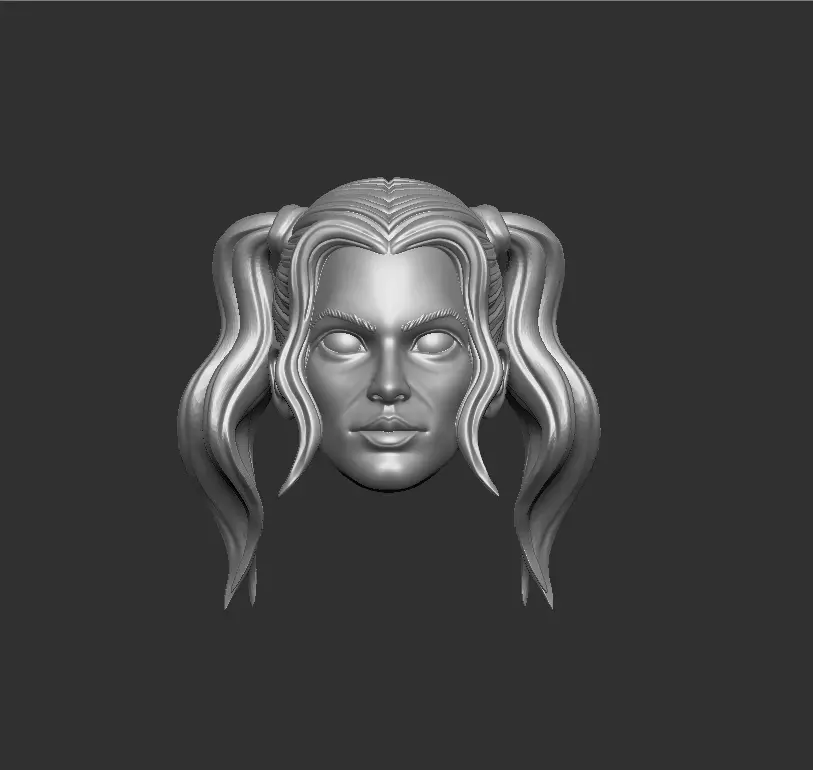 ONE12 Scale Head Harley Quinn 3D print model