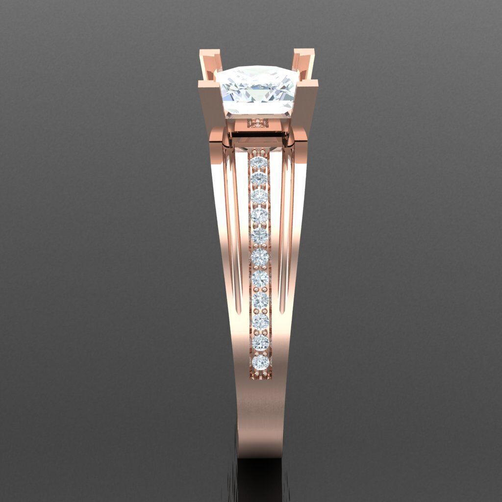 Top Diamond Men Ring STL 3DM 2MR070 3D print model_12