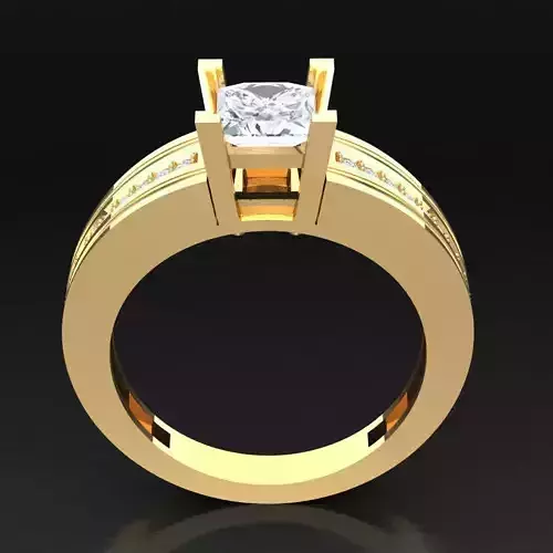Top Diamond Men Ring STL 3DM 2MR070