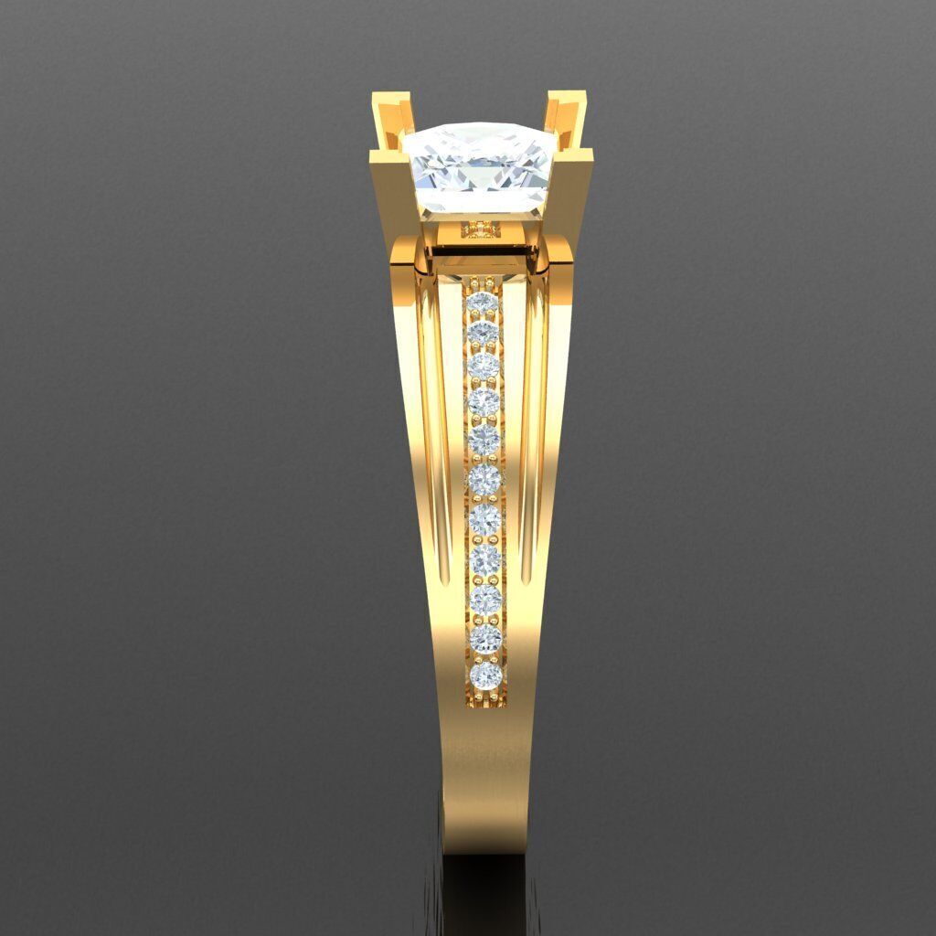 Top Diamond Men Ring STL 3DM 2MR070 3D print model_13