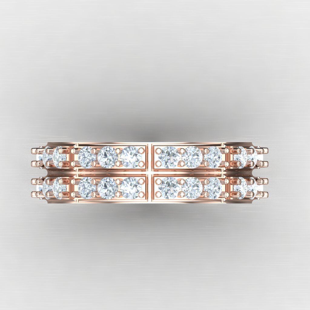 Top Diamond Men Ring STL 3DM 2MR069 3D print model_8