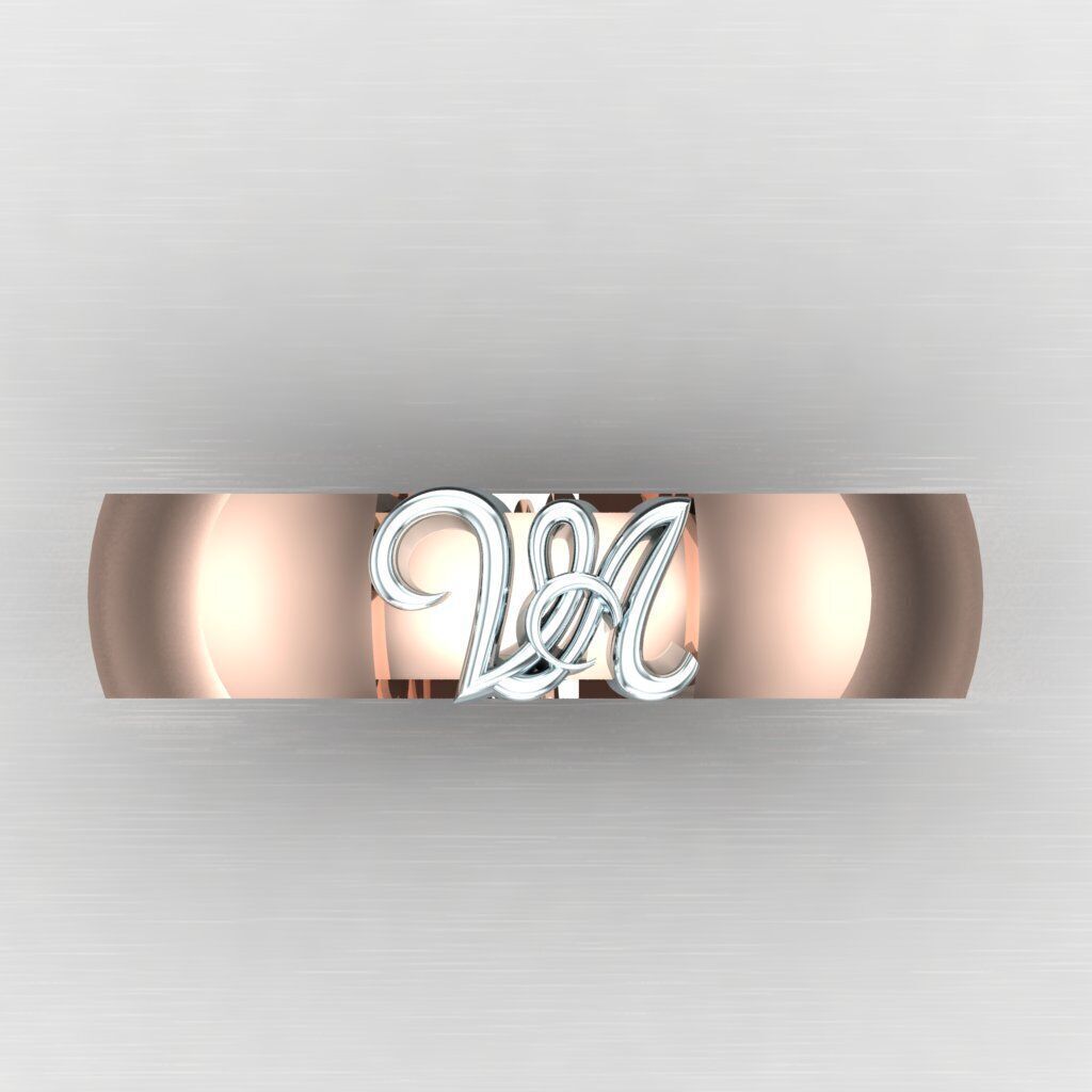 Top Diamond Men Ring STL 3DM 2MR064 3D print model_8