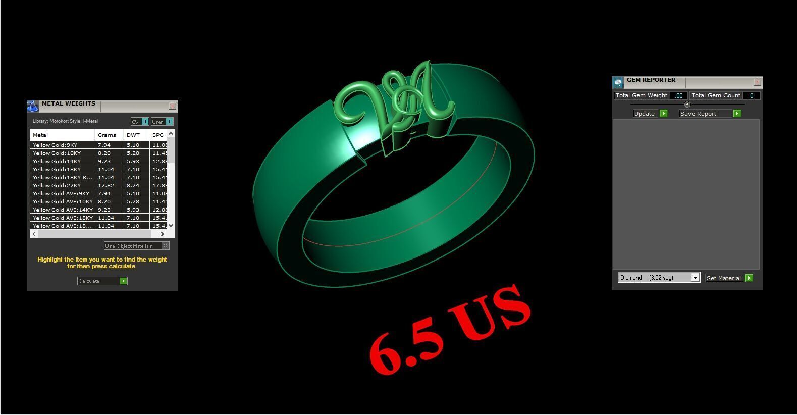 Top Diamond Men Ring STL 3DM 2MR064 3D print model_3