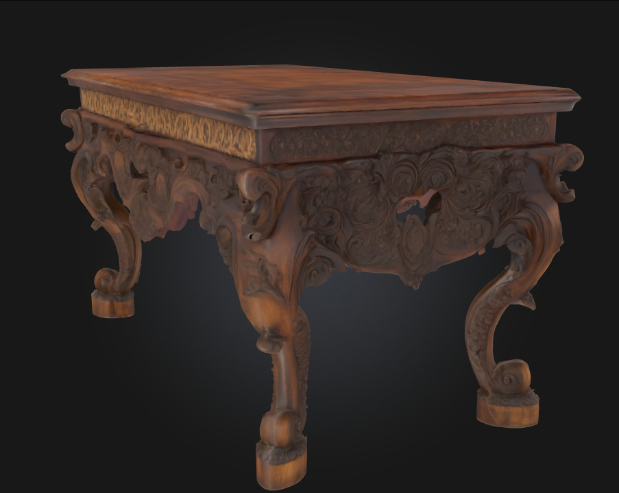 Ornate Carved Table A Masterpiece of Artisan Craftsmanship 3D model_7