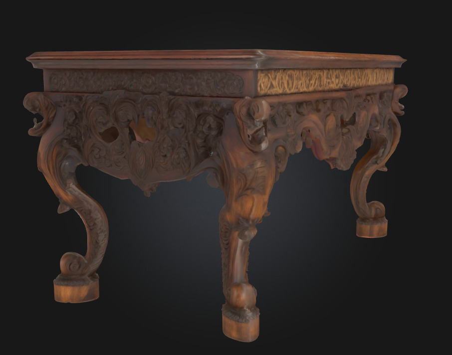 Ornate Carved Table A Masterpiece of Artisan Craftsmanship 3D model_6