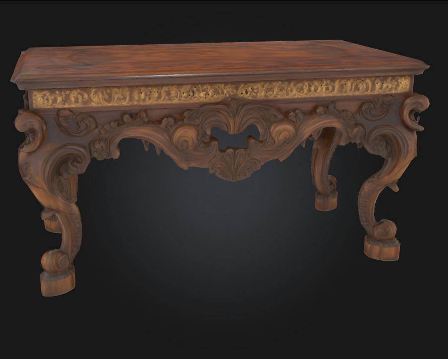 Ornate Carved Table A Masterpiece of Artisan Craftsmanship 3D model_8