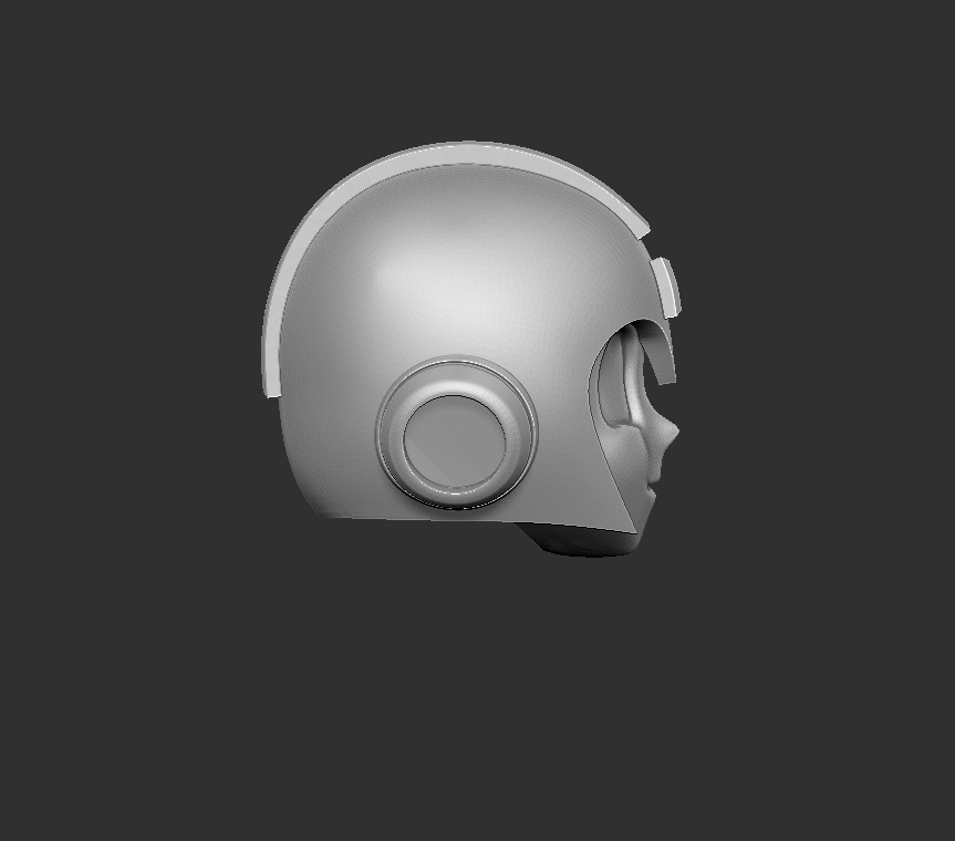 ONE12 Scale Head Megaman 3D print model_2