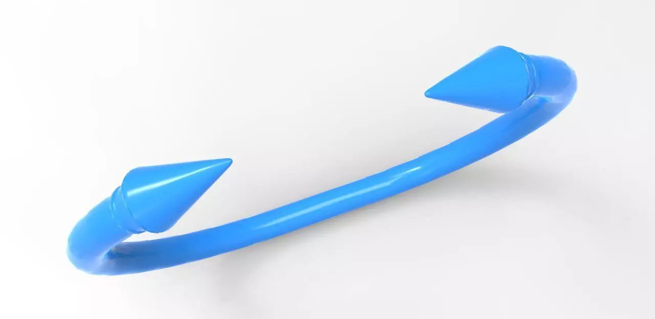 Bracelet with Peaks 3D print model_0