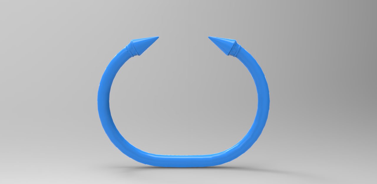 Bracelet with Peaks 3D print model_2