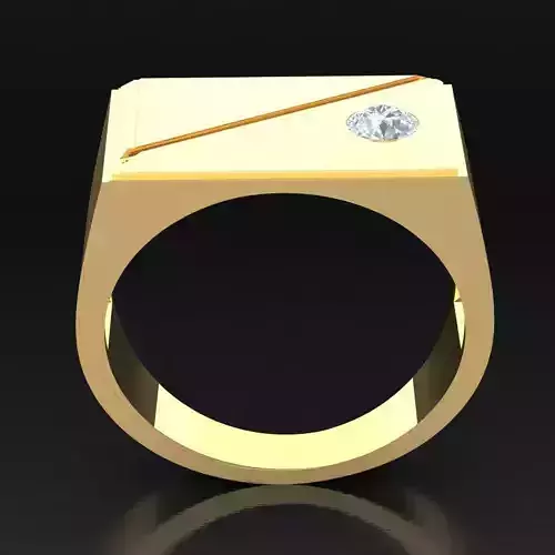 Top Diamond Men Ring STL 3DM 2MR058