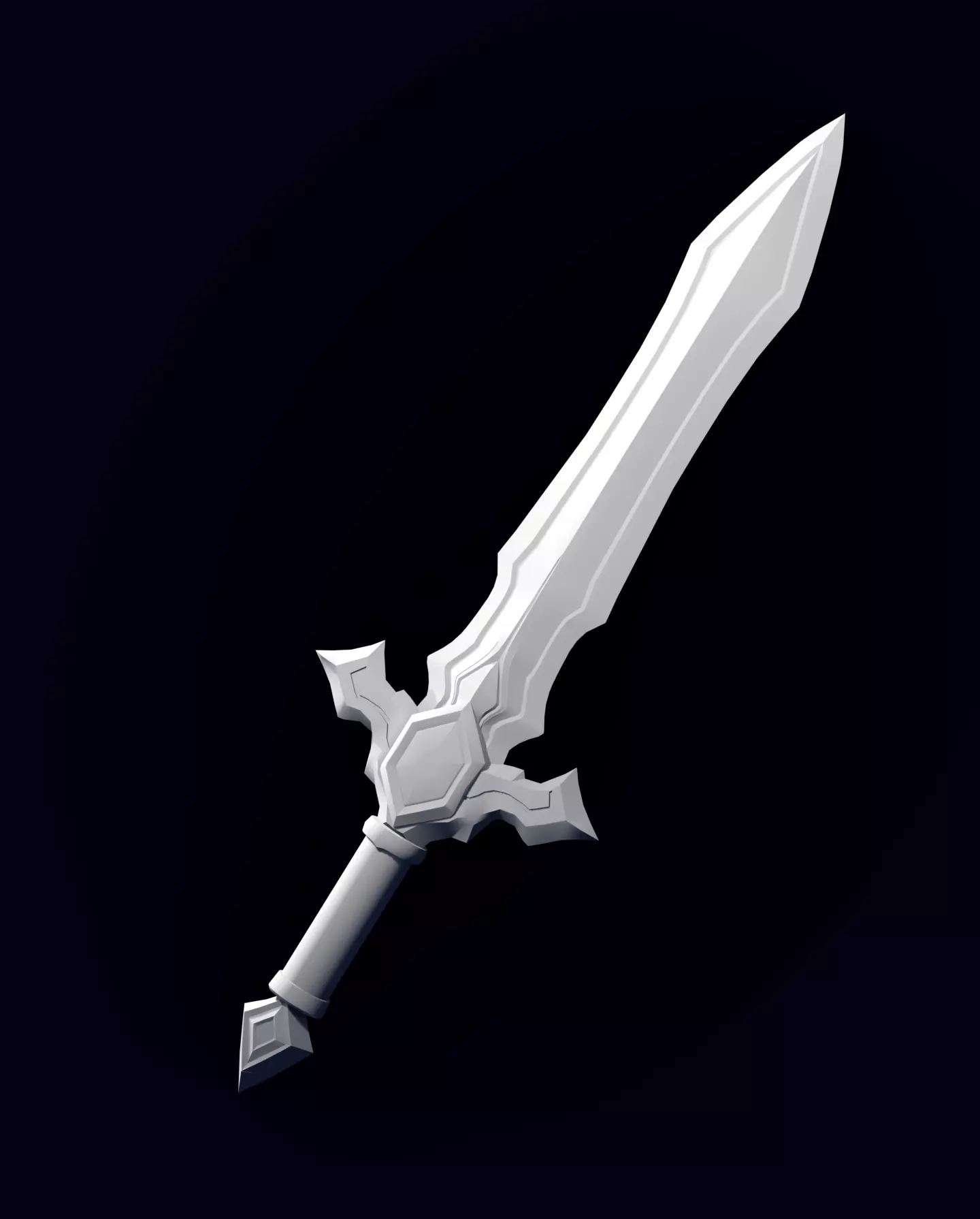 Fantasy Sword - 3D Printable Model 3D print model_0