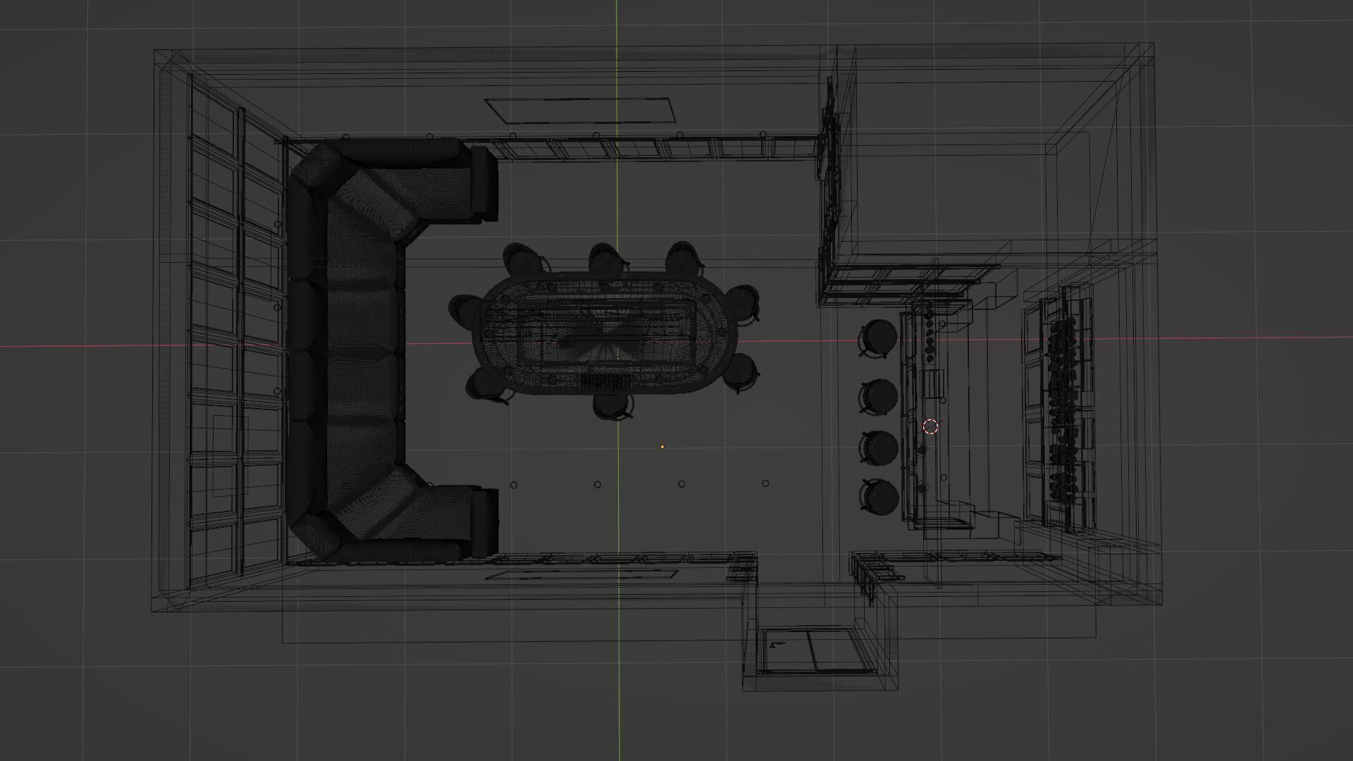 Poker Room 3D Set 3D model_30