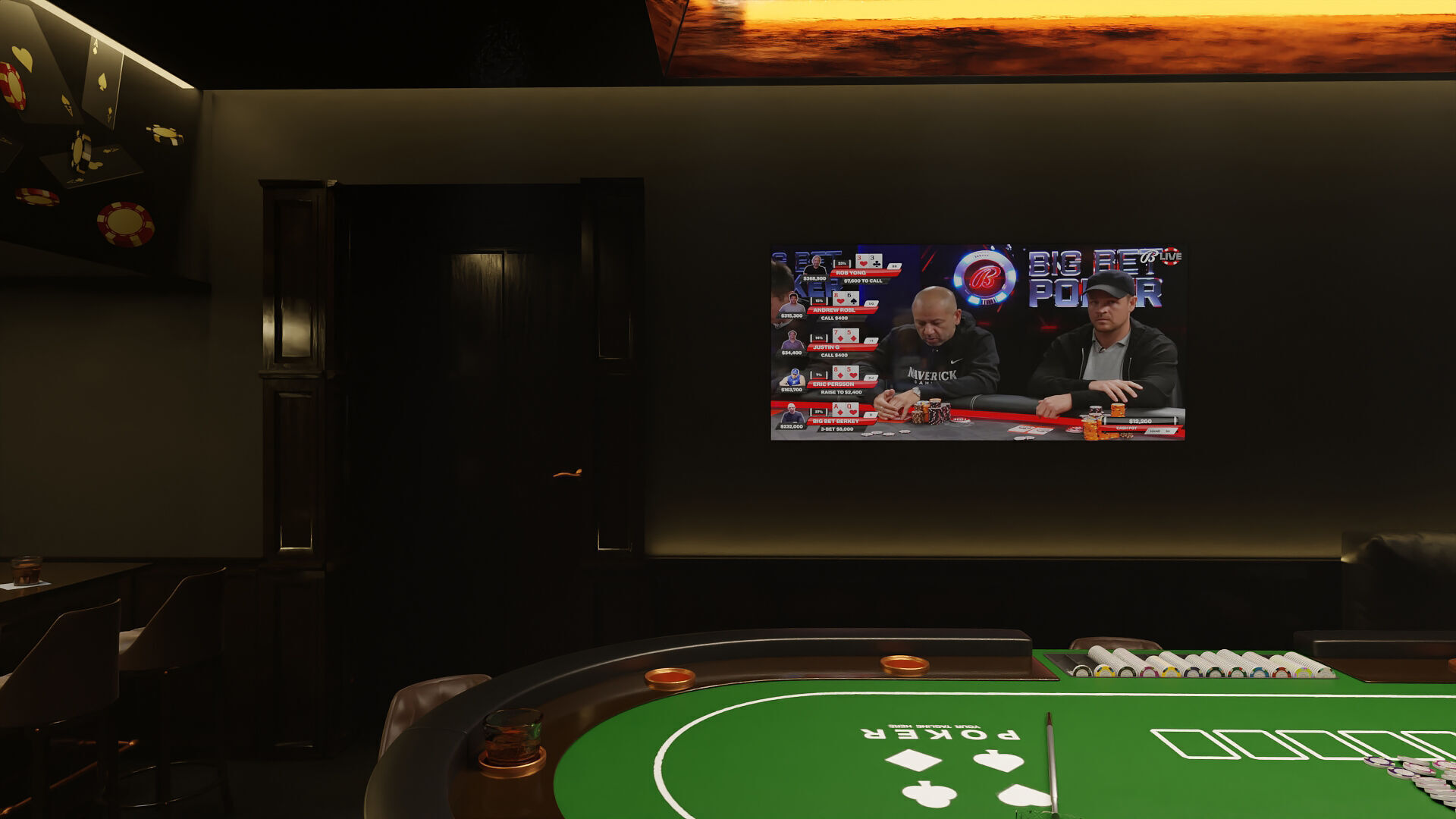 Poker Room 3D Set 3D model_10