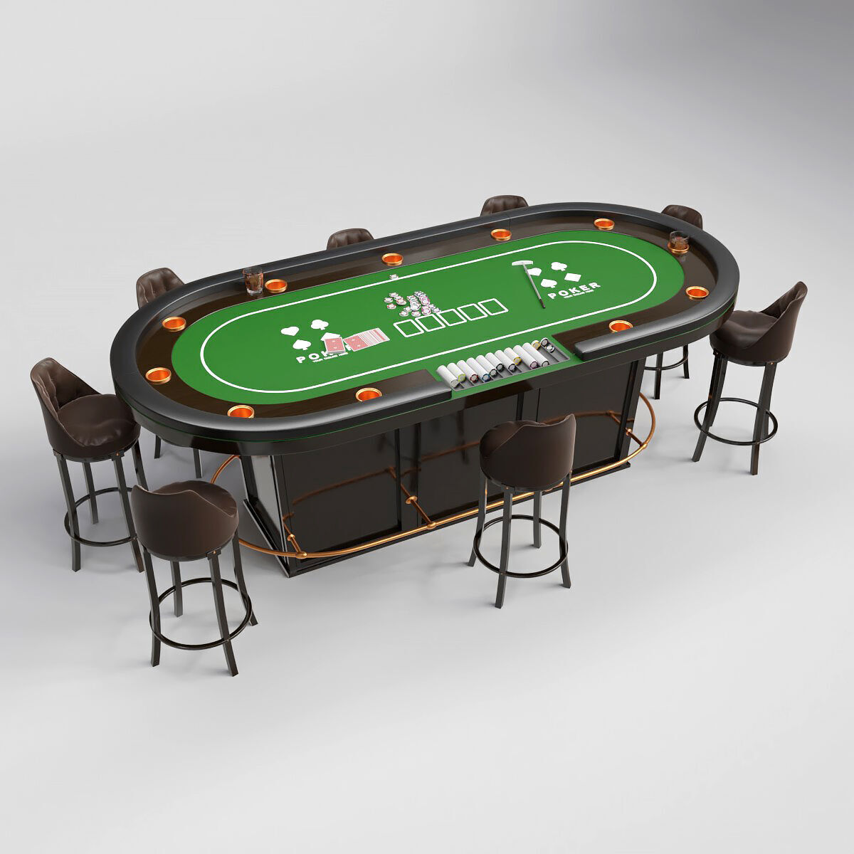 Poker Room 3D Set 3D model_20