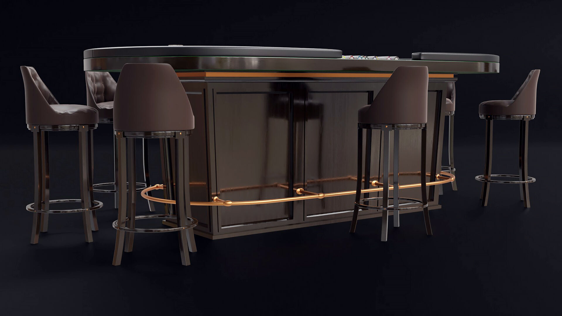 Poker Room 3D Set 3D model_18