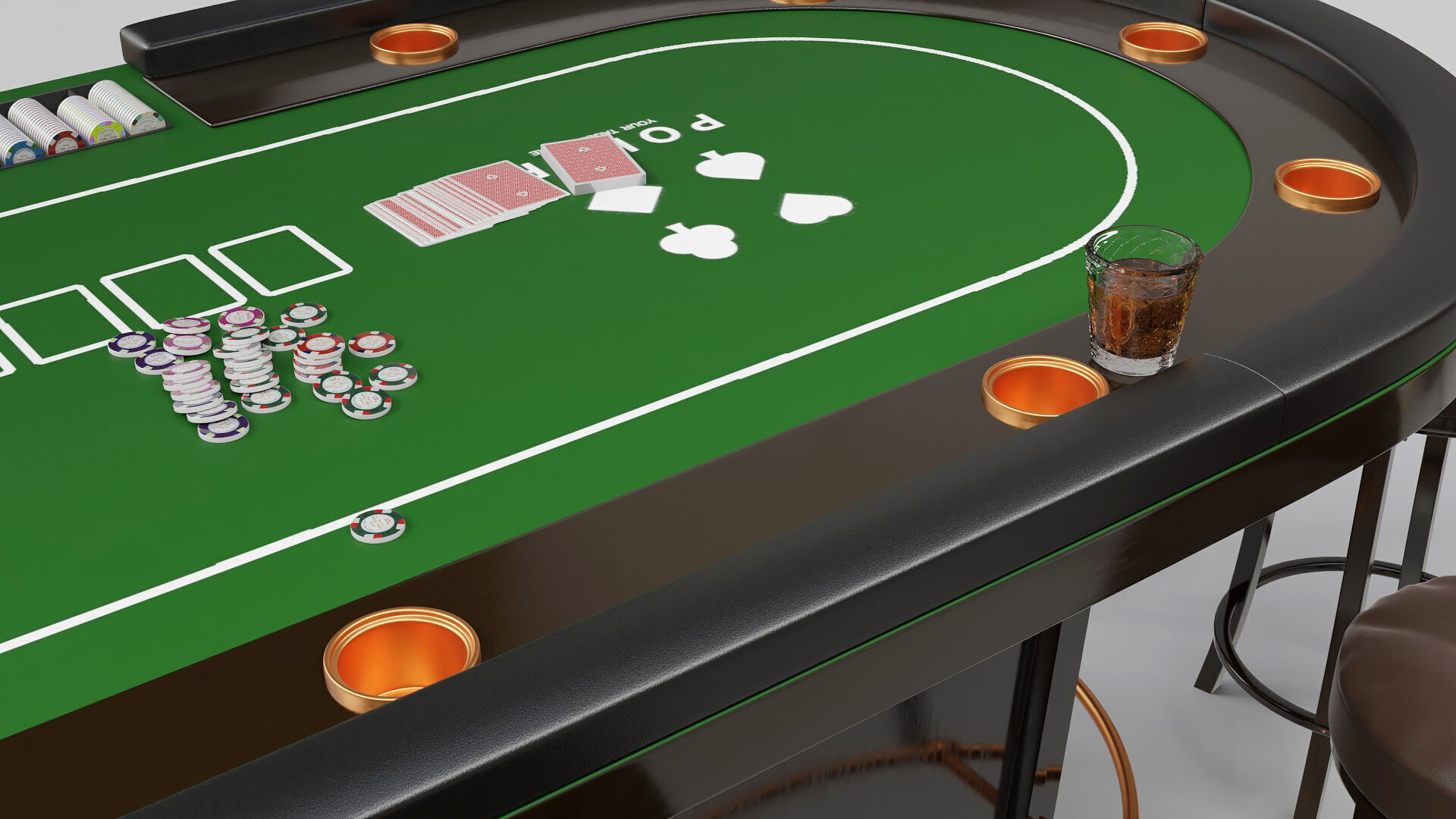 Poker Room 3D Set 3D model_22