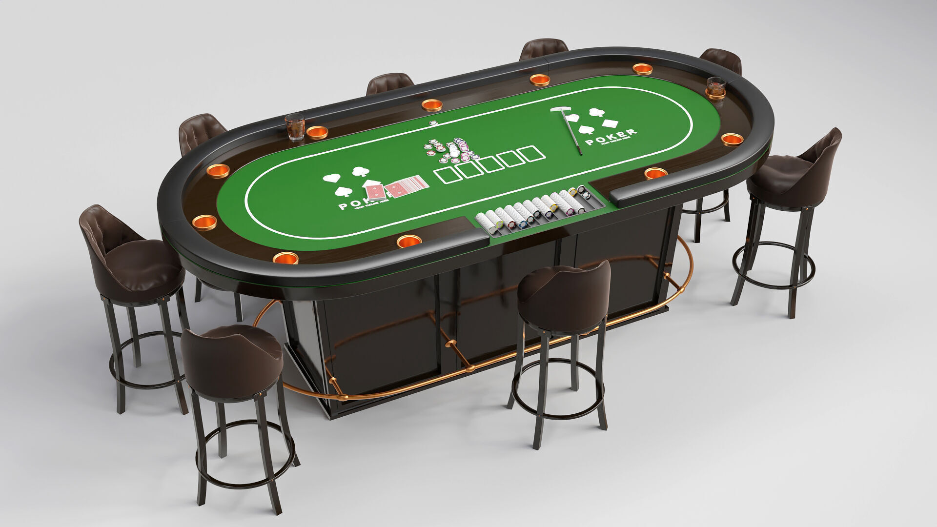 Poker Room 3D Set 3D model_19