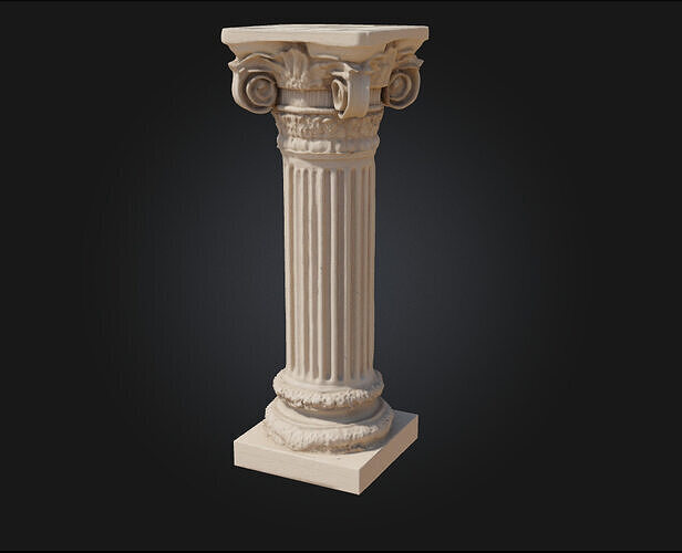 Corinthian Elegance  Classical Beauty in Architectural Detail 3D model 3