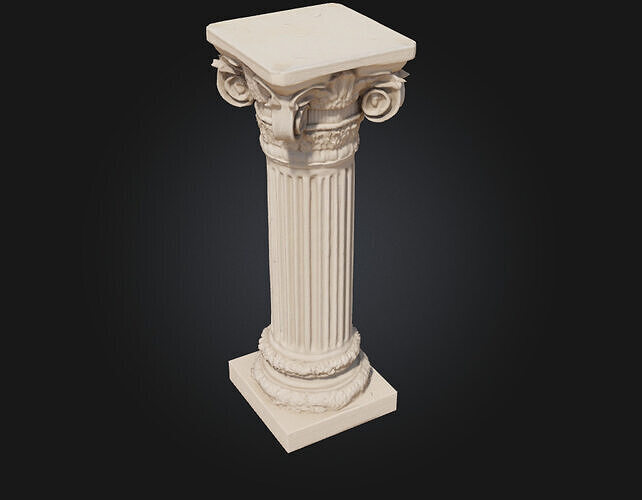 Corinthian Elegance  Classical Beauty in Architectural Detail 3D model 5